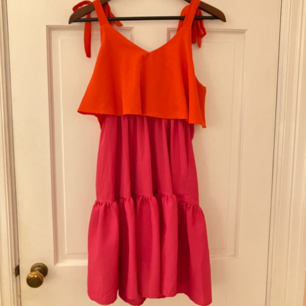 Pink and Red Sundress - Size S